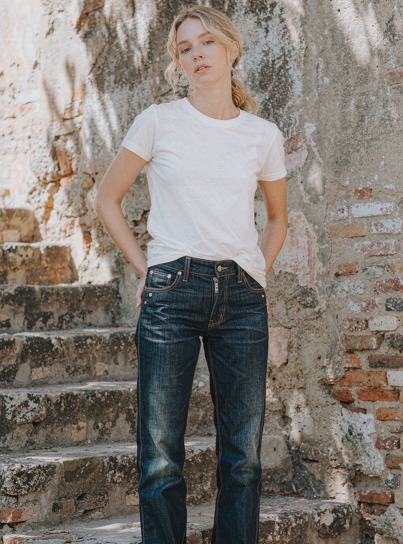 1995 Straight Leg Jean — Dirty Indigo
